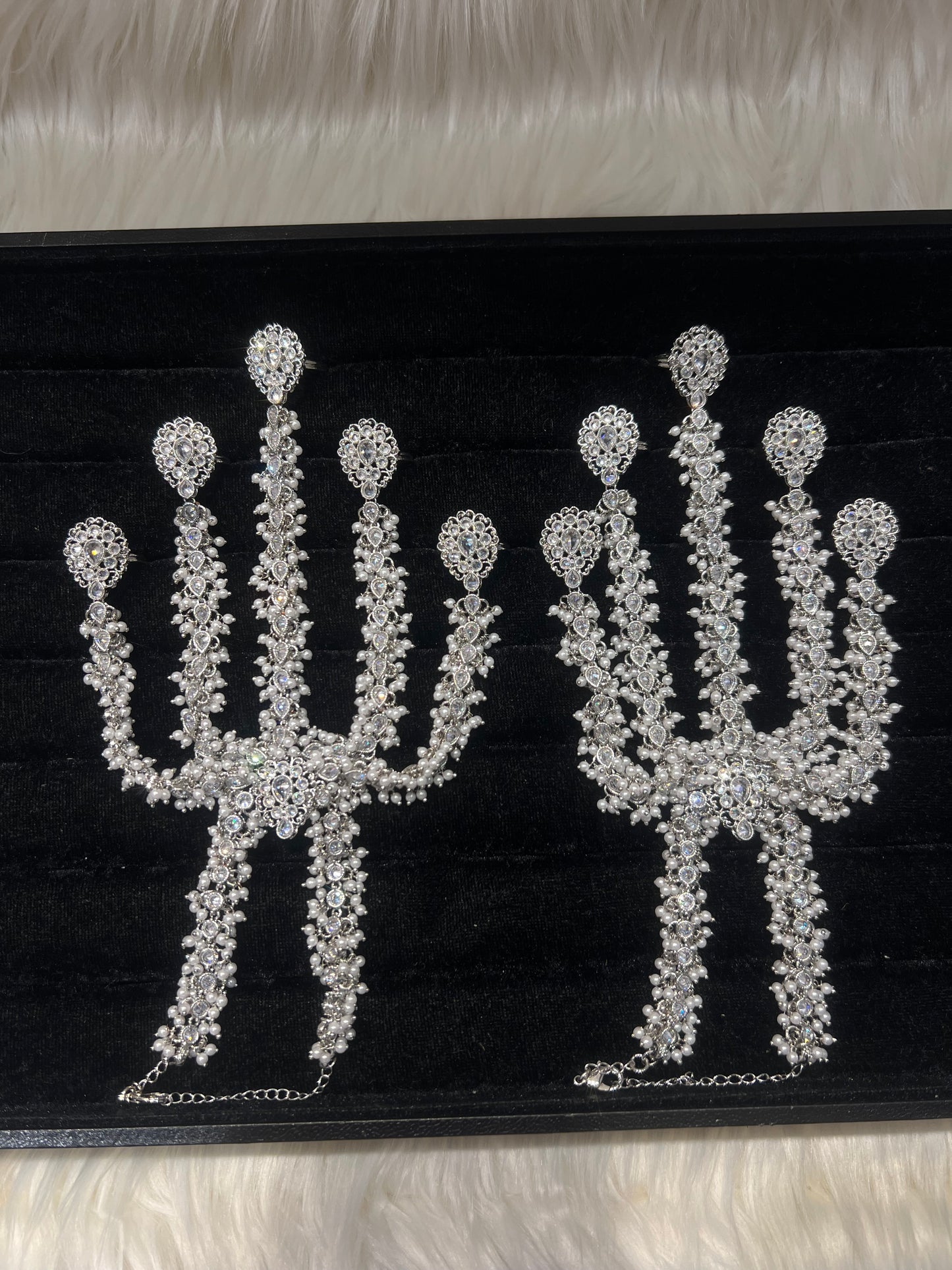 Silver/Pearl 5 Finger Handpiece