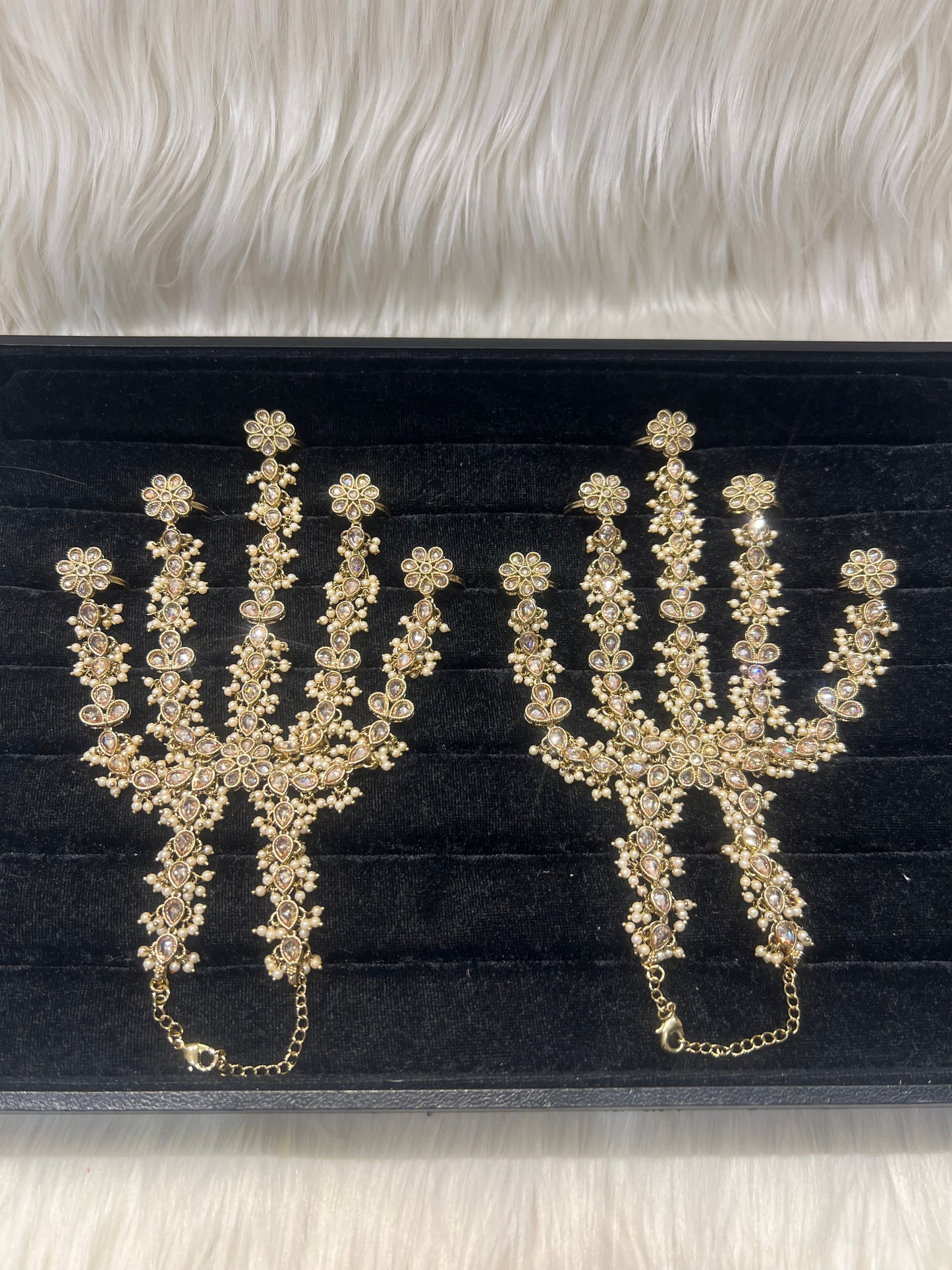 Champagne Gold/Pearl 5 Finger Handpiece