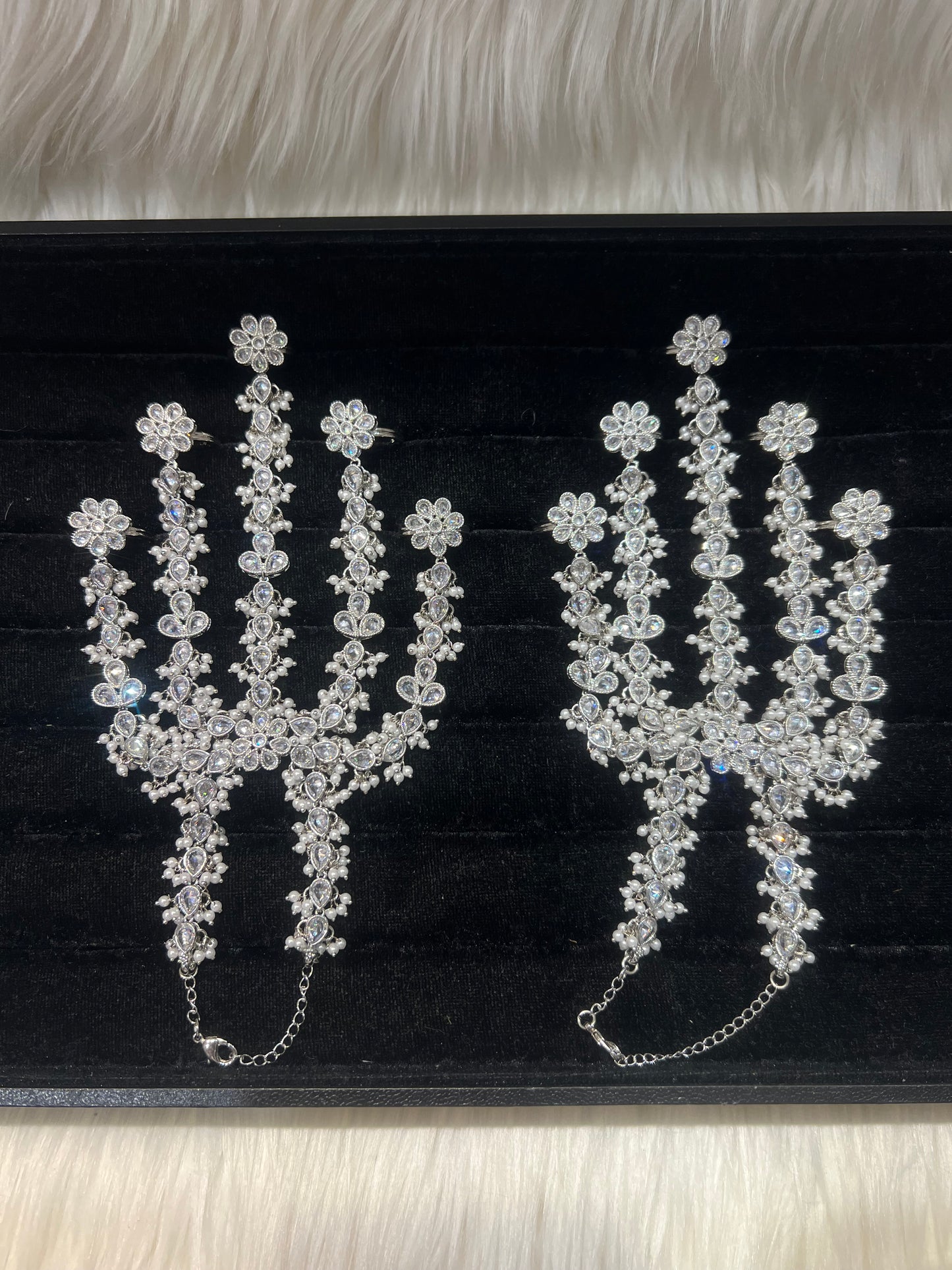 Silver/Pearl 5 Finger Handpiece