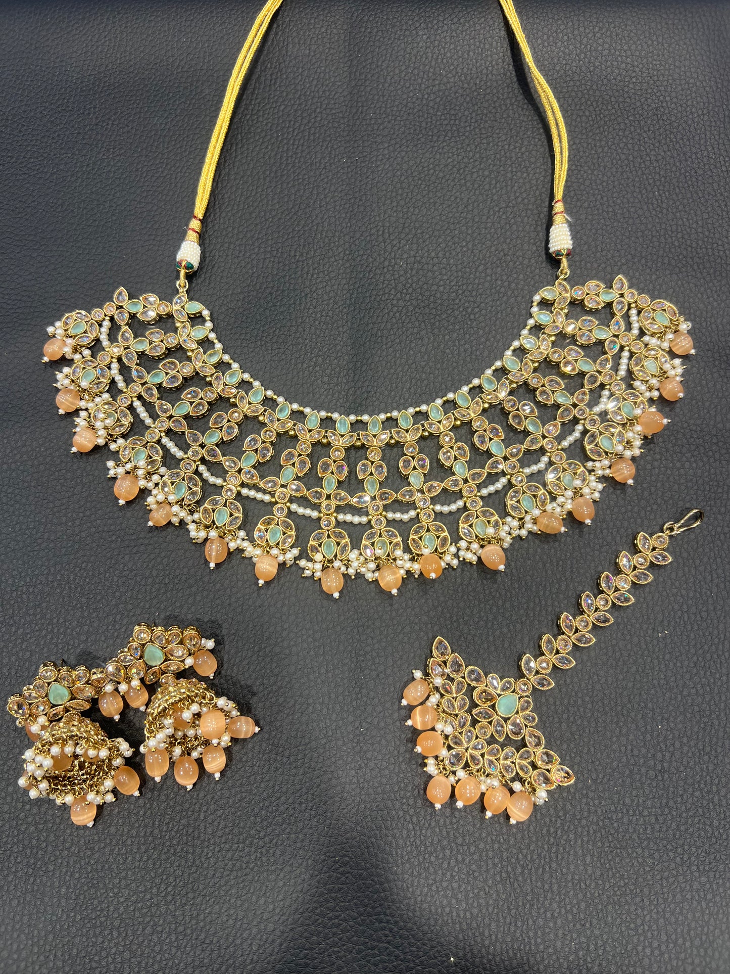 NURIA - Mint/Peach