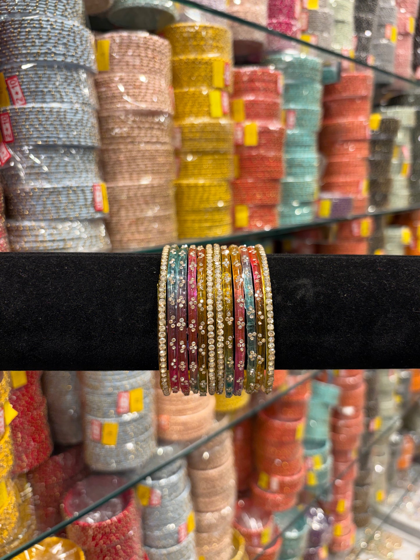 KASHMIRI GLASS BANGLES - Multicoloured 3