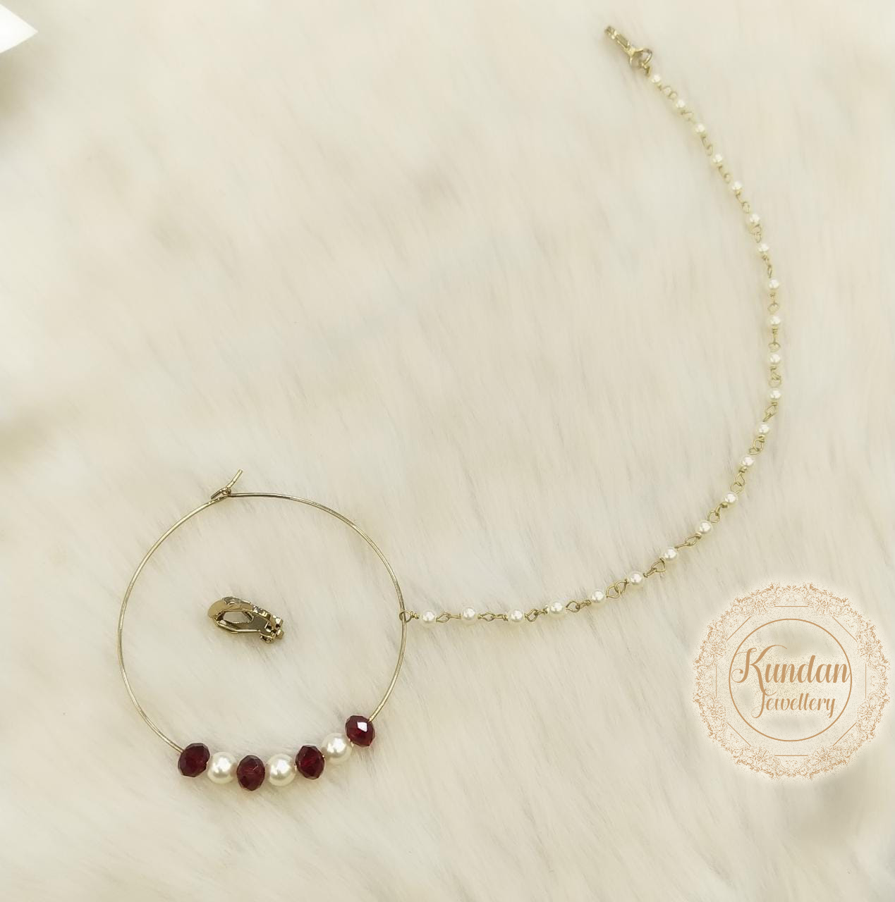 Nose Ring - Maroon