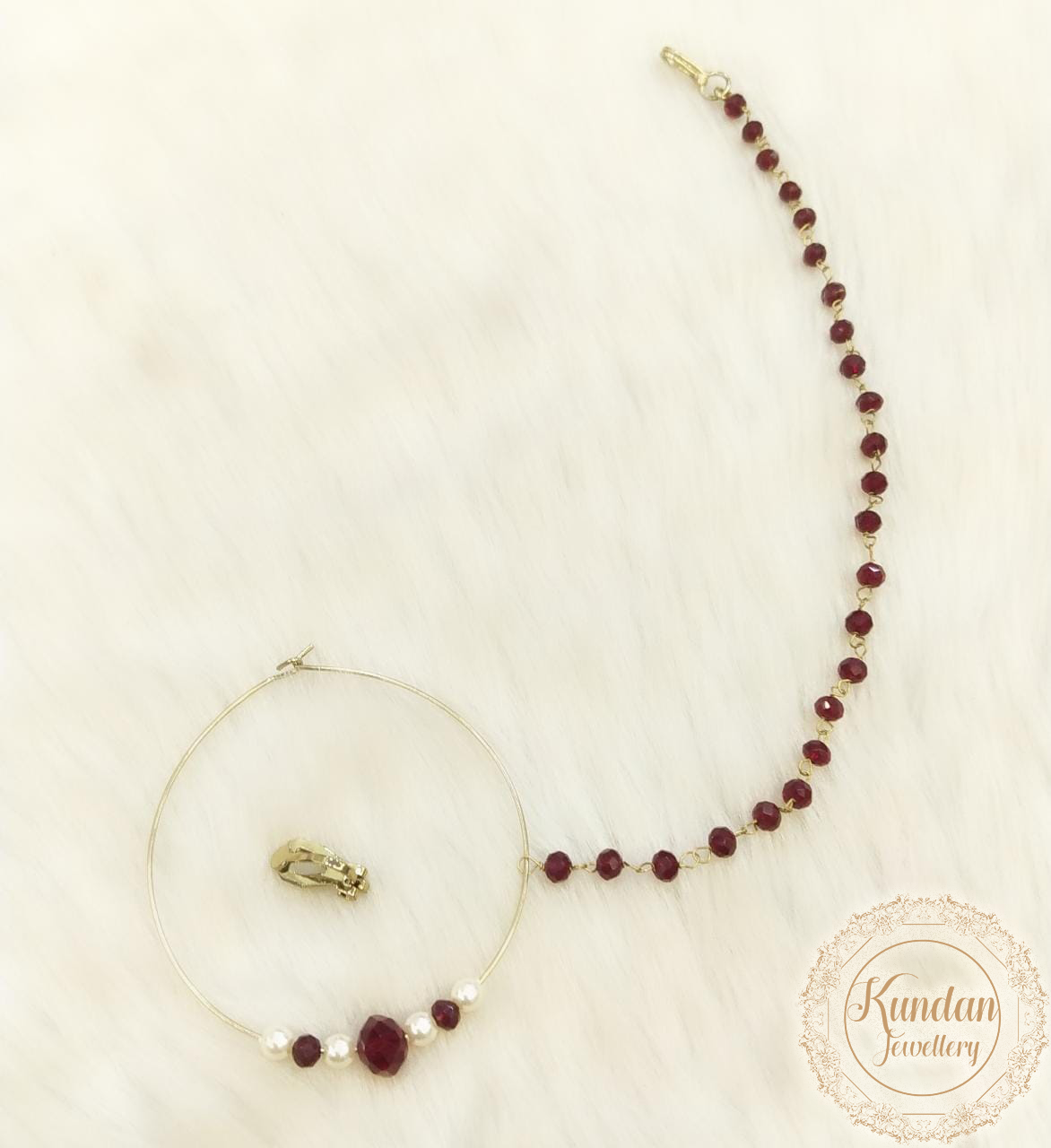 Nose Ring - Maroon