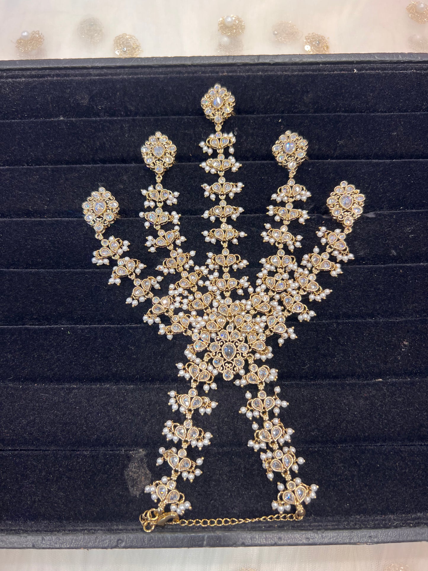 White Gold/Pearl 5 Finger Handpiece