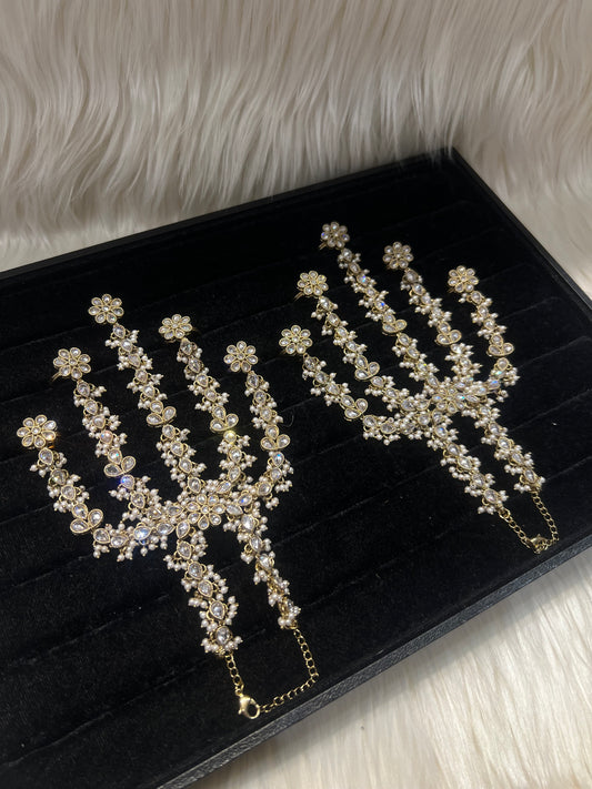 White Gold/Pearl 5 Finger Handpiece