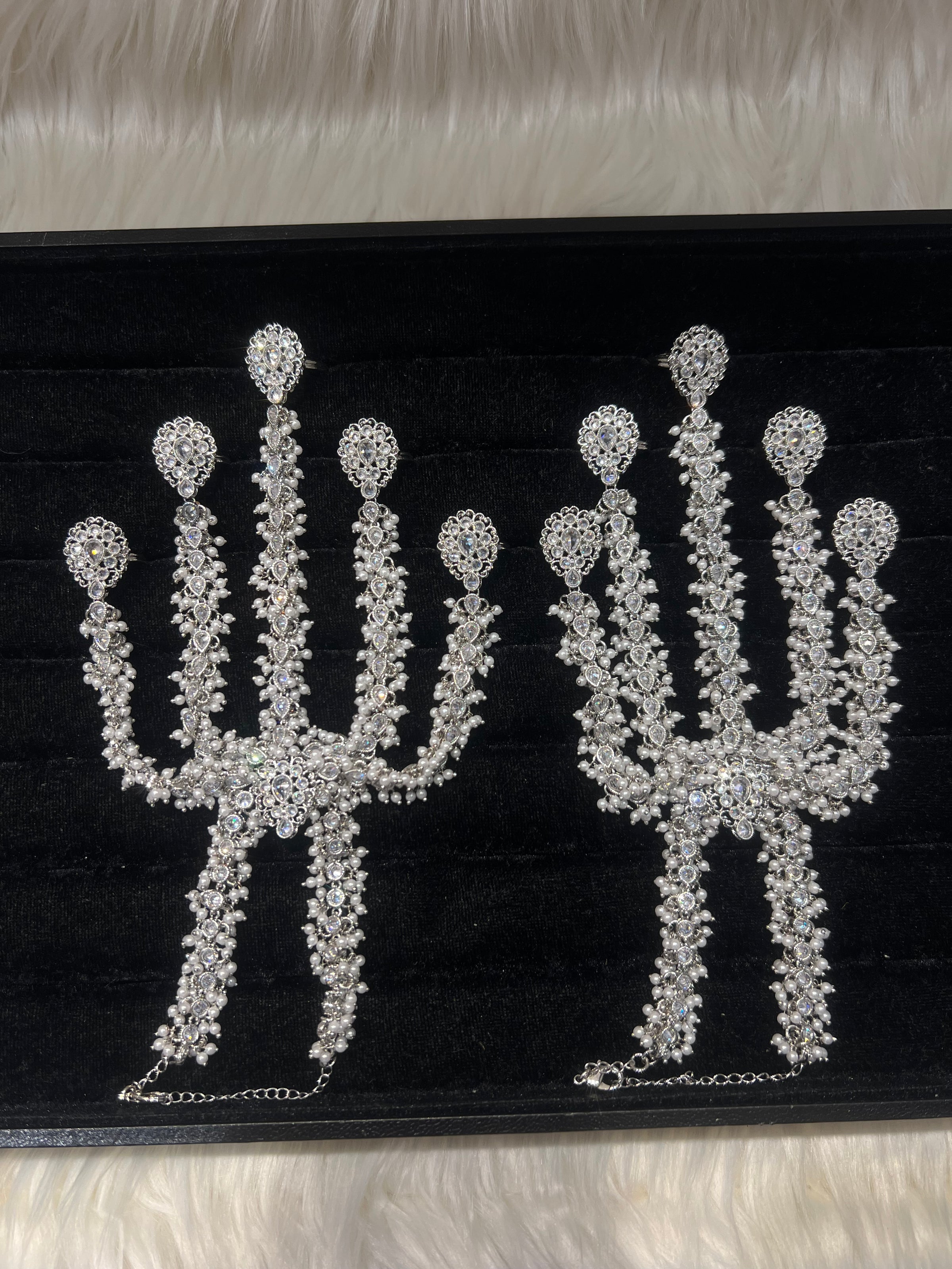 Silver/Pearl 5 Finger Handpiece