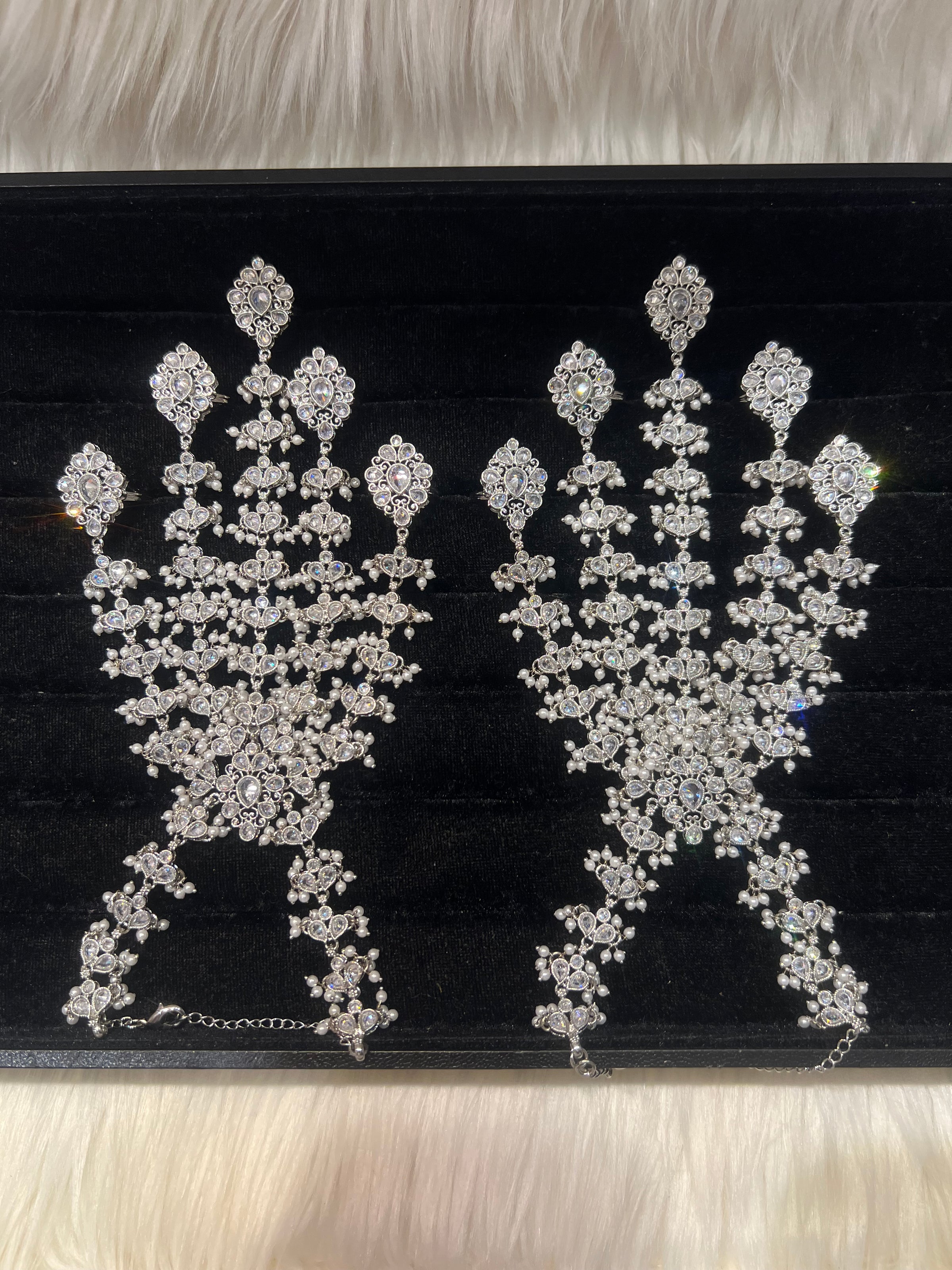 Silver/Pearl 5 Finger Handpiece