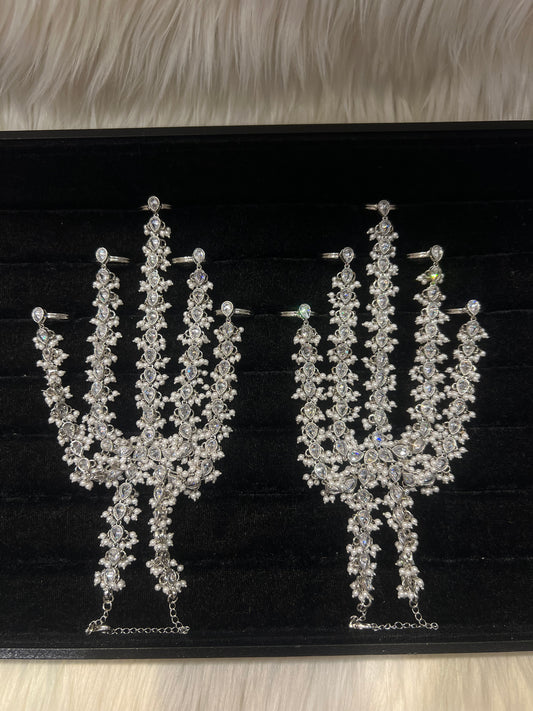 Silver/Pearl 5 Finger Handpiece