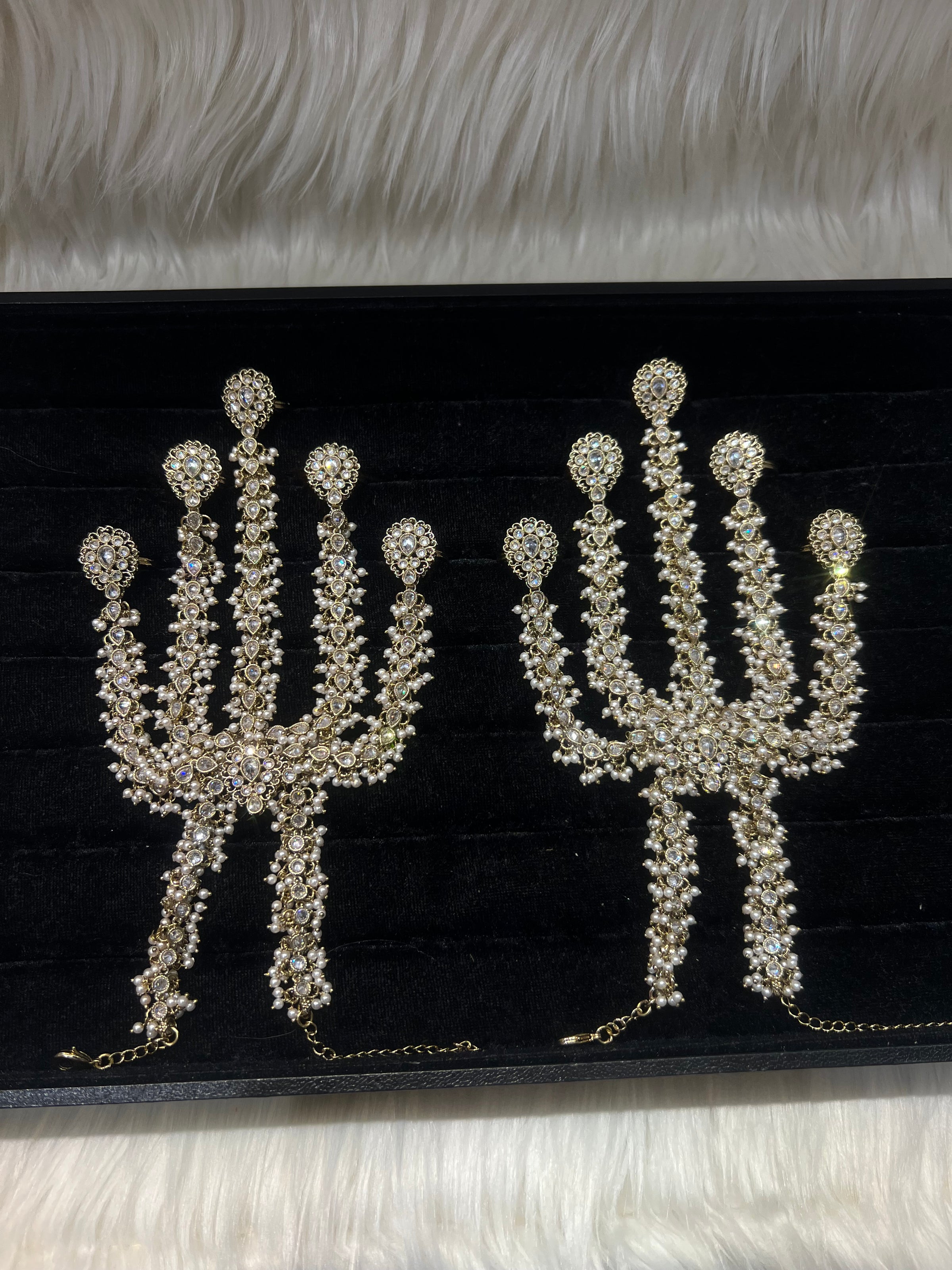 White Gold/Pearl 5 Finger Handpiece