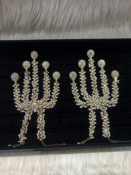 White Gold/Pearl 5 Finger Handpiece