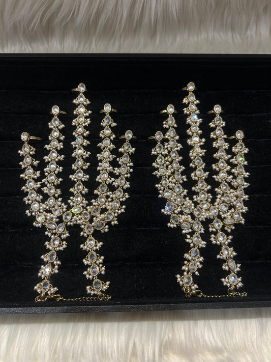 White Gold/Pearl 5 Finger Handpiece