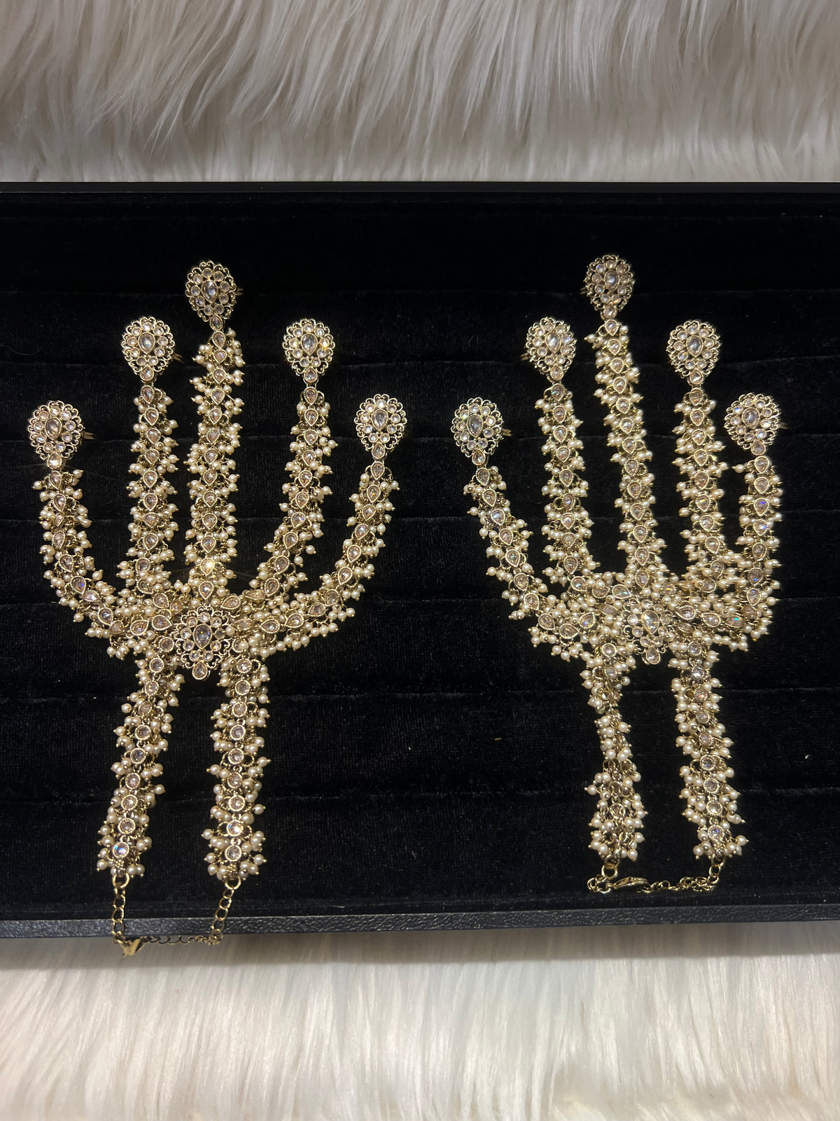 Champagne Gold/Pearl 5 Finger Handpiece