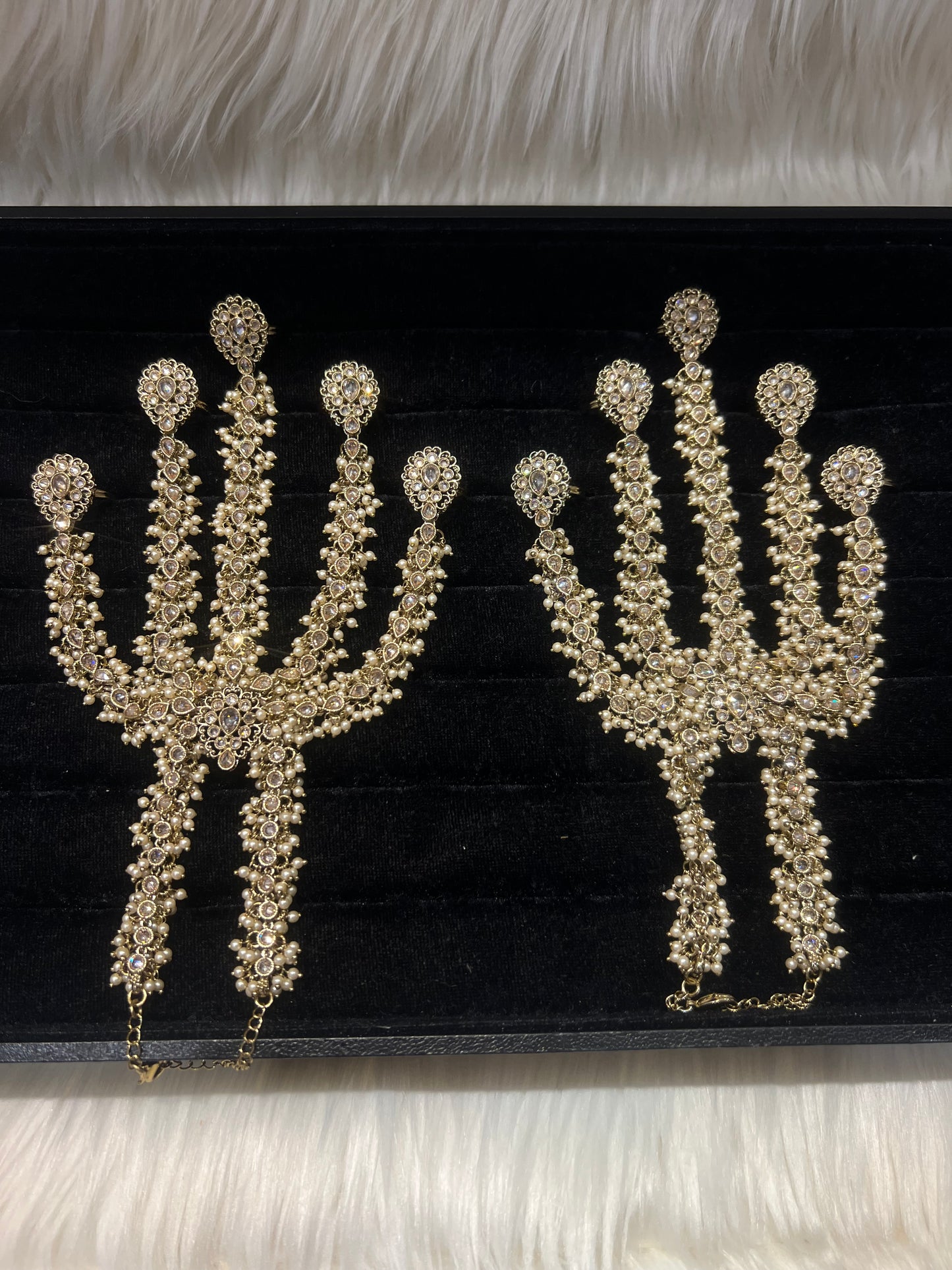 Champagne Gold/Pearl 5 Finger Handpiece