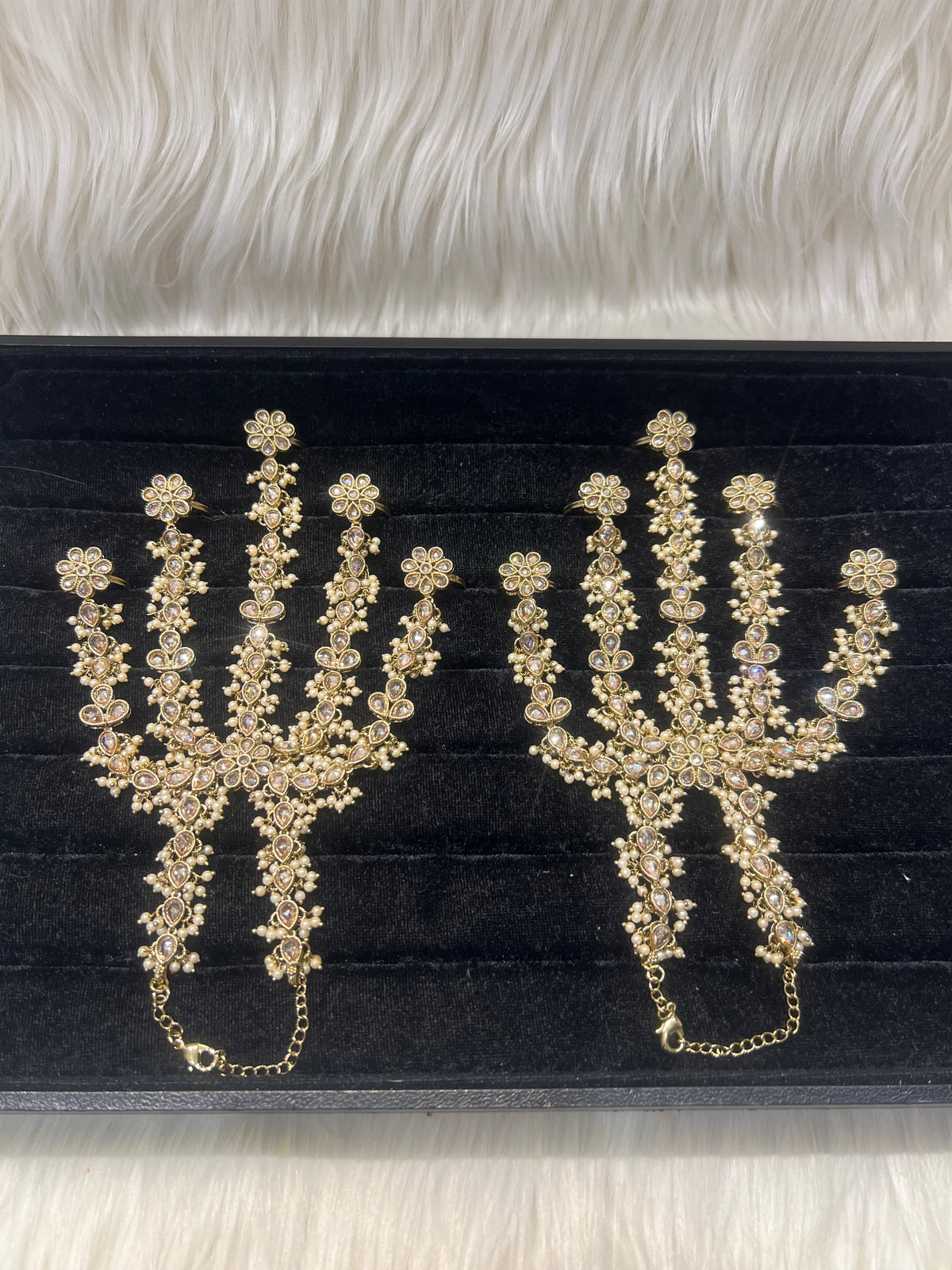 Champagne Gold/Pearl 5 Finger Handpiece