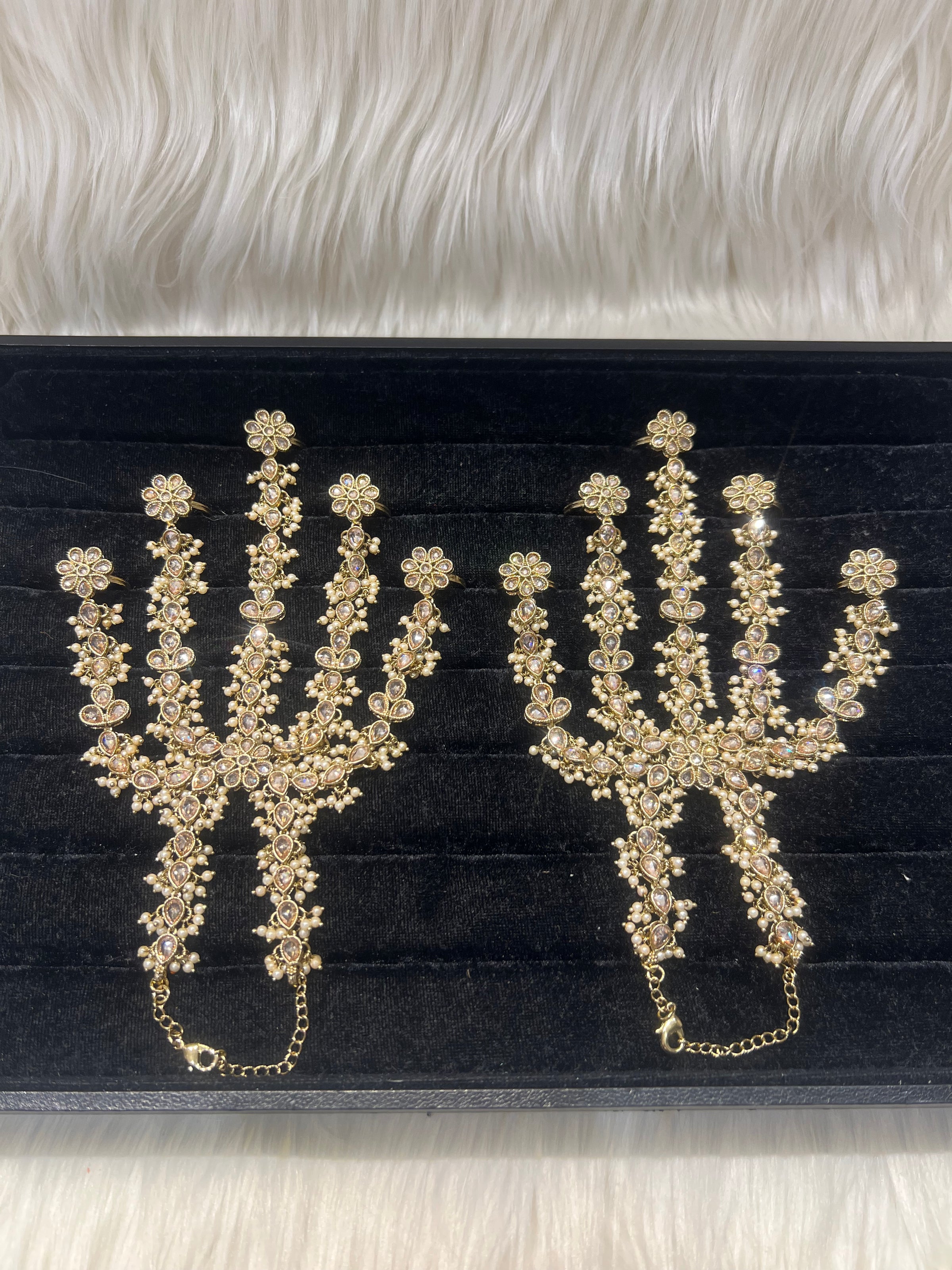 Champagne Gold/Pearl 5 Finger Handpiece