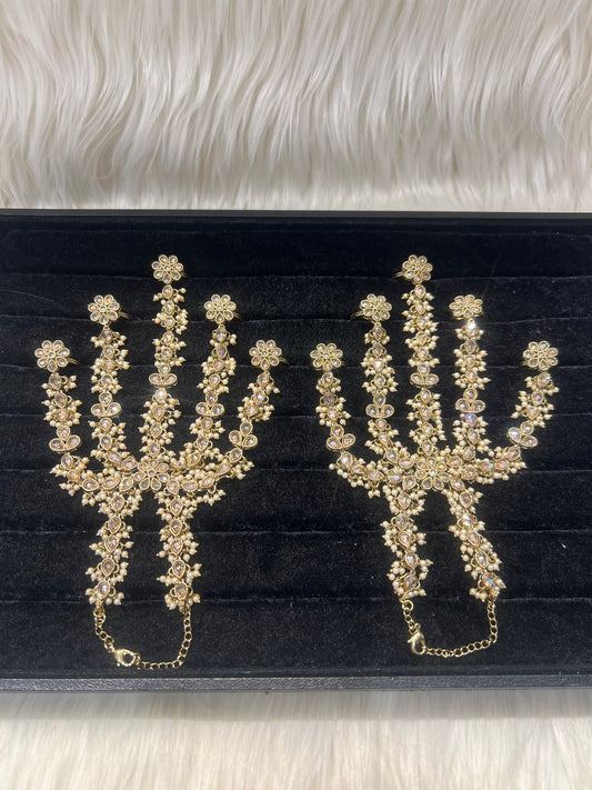 Champagne Gold/Pearl 5 Finger Handpiece