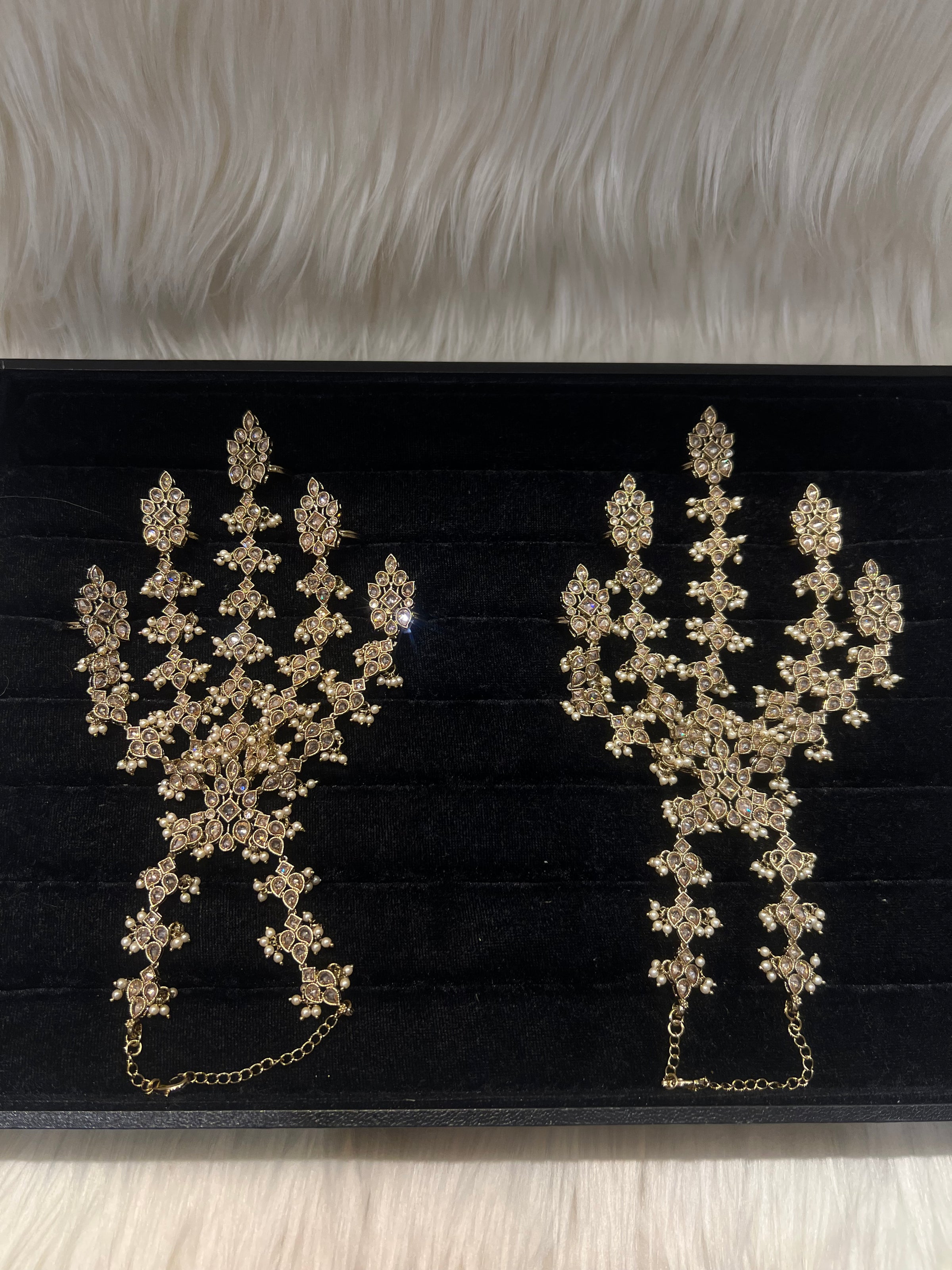 Champagne Gold/Pearl 5 Finger Handpiece