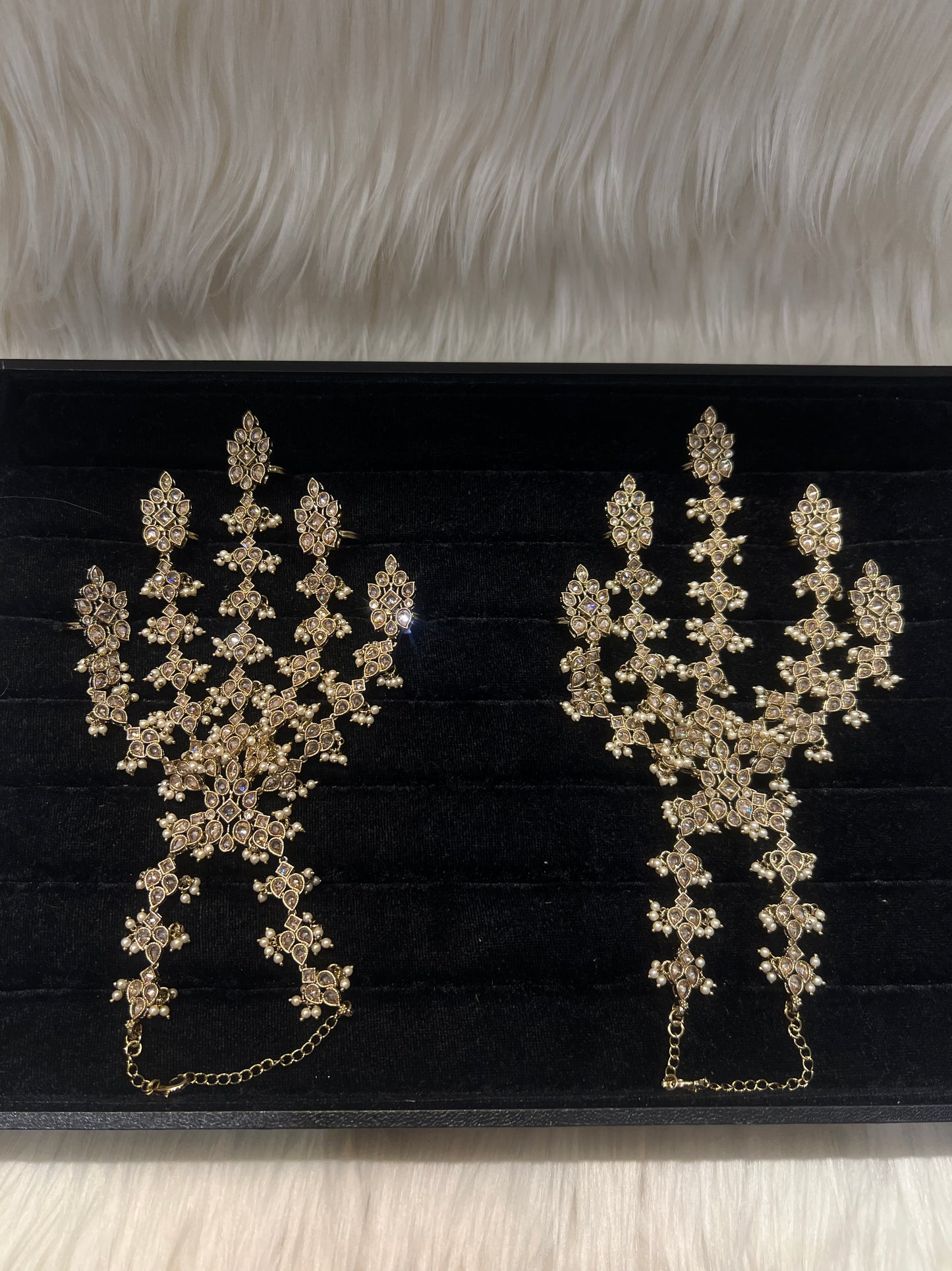 Champagne Gold/Pearl 5 Finger Handpiece