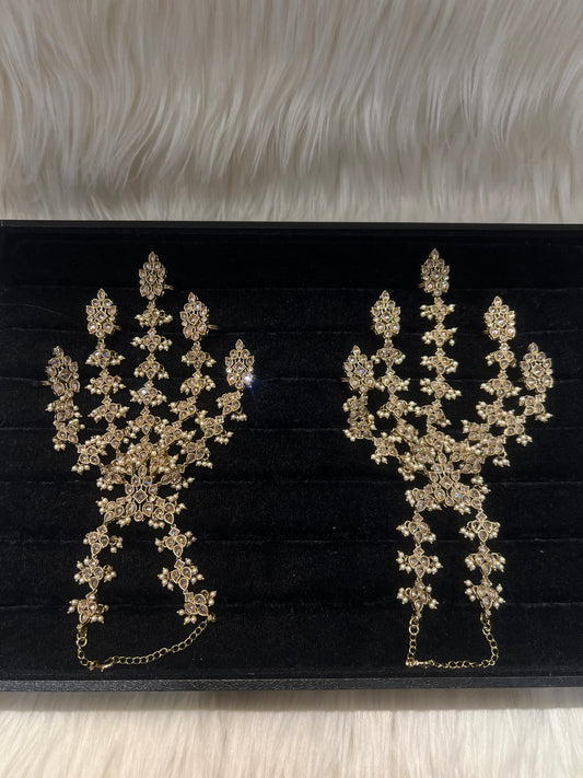 Champagne Gold/Pearl 5 Finger Handpiece