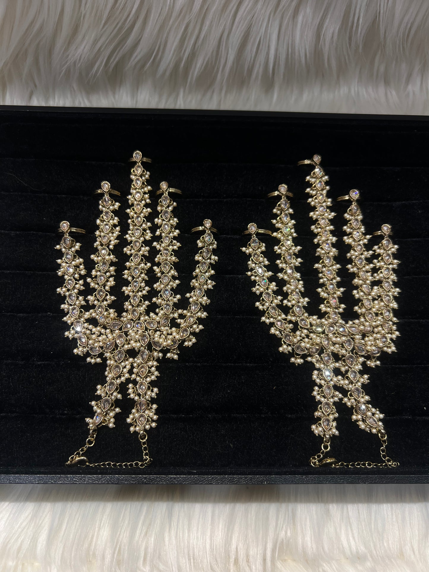 Champagne Gold/Pearl 5 Finger Handpiece