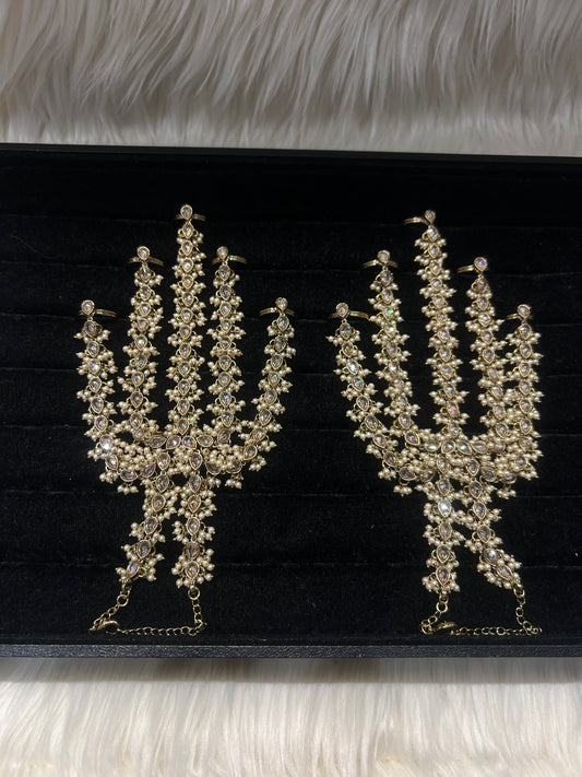 Champagne Gold/Pearl 5 Finger Handpiece