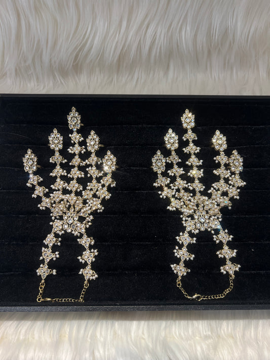 White Gold/Pearl 5 Finger Handpiece