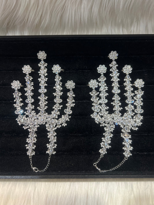 Silver/Pearl 5 Finger Handpiece