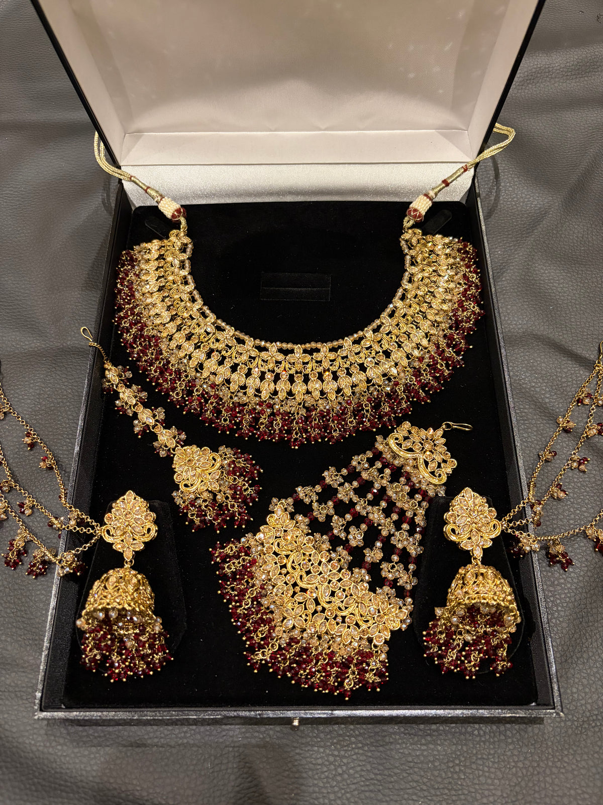 Pakistani Inspired #2 - Maroon Crystal