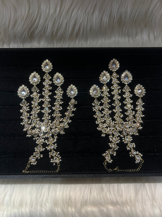 White Gold/Pearl 5 Finger Handpiece