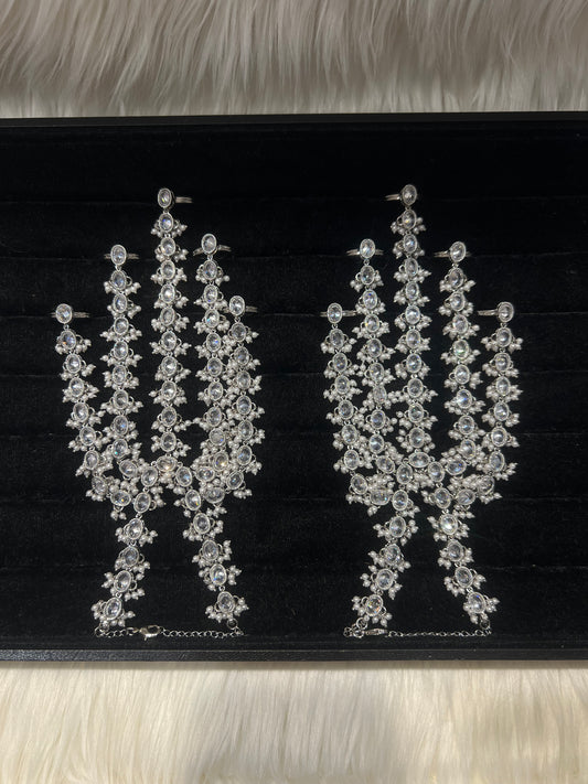 Silver/Pearl 5 Finger Handpiece