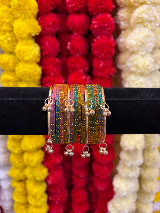 KASHMIRI GLASS BANGLES SET - Multicoloured 2