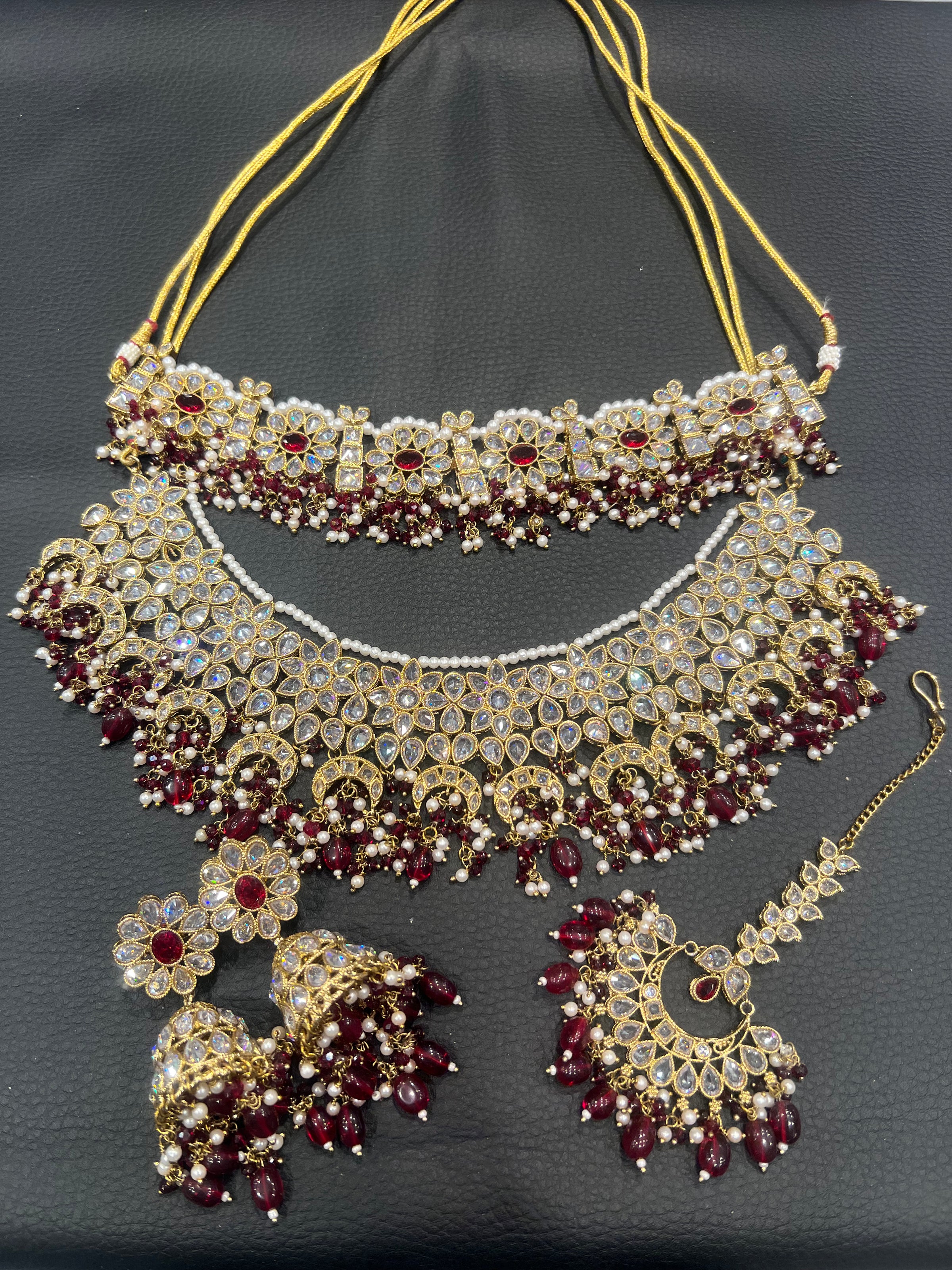RUMAN - White Gold/Maroon
