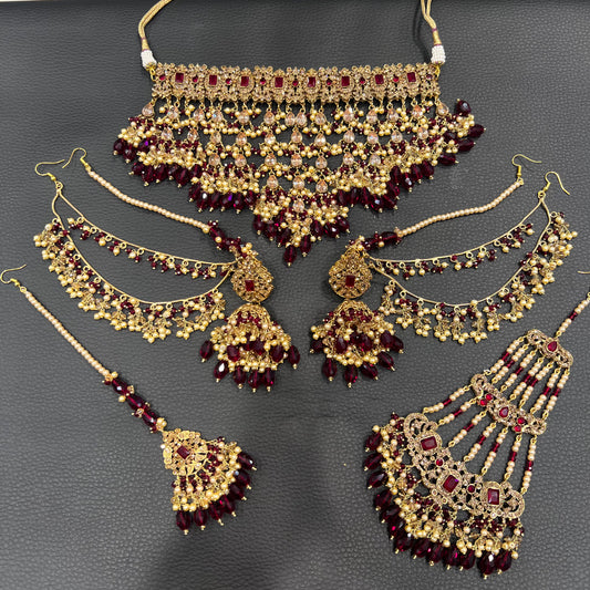 KAIF - Maroon & Pearl