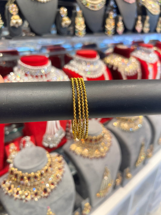 Zigzag Bangles - Gold