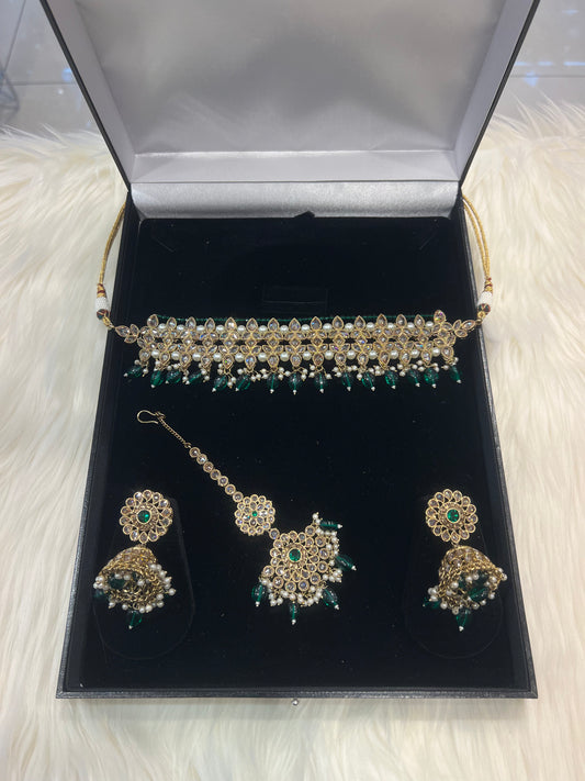 LIA Choker Set - Green