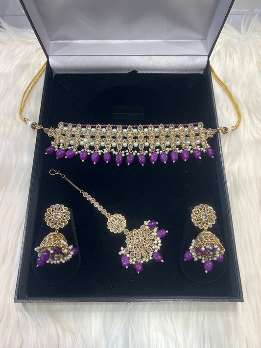 LIA Choker Set - Purple