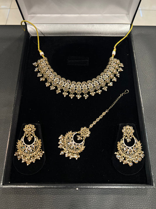 ATIQA - Gold/Champagne Crystal