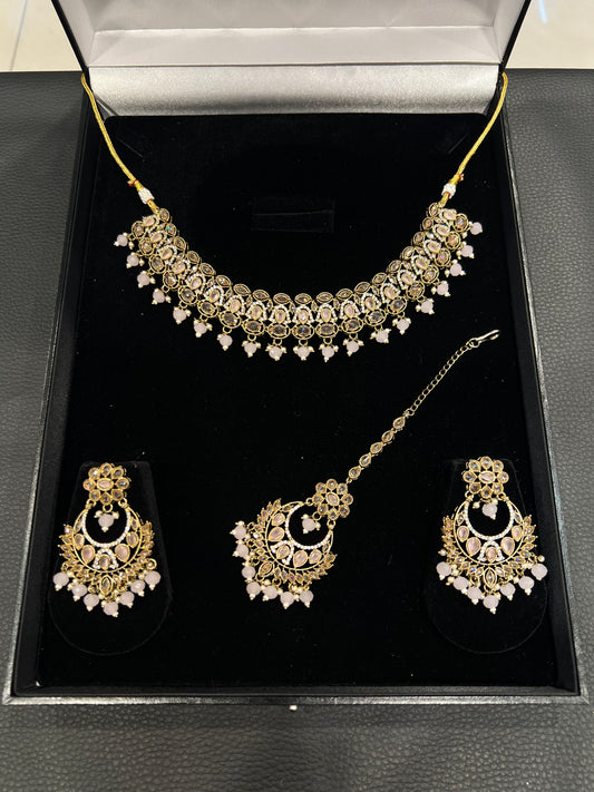 ATIQA - Gold/Baby Pink