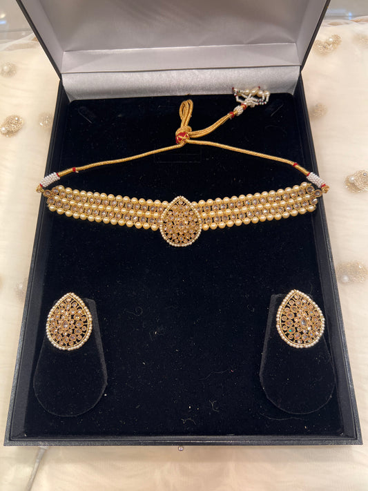 YALINA - Gold/Pearl