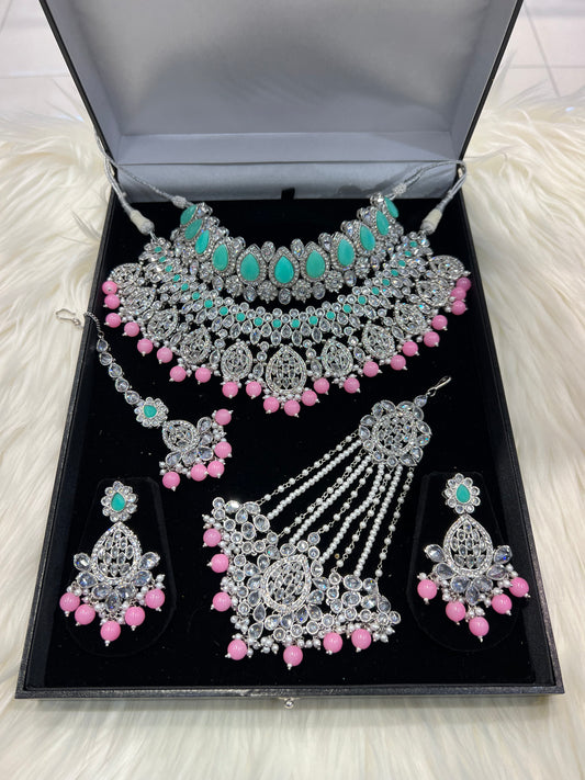 MYRA - Silver/Mint/Pink