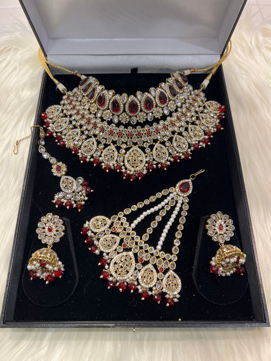 MYRA - White Gold/Maroon