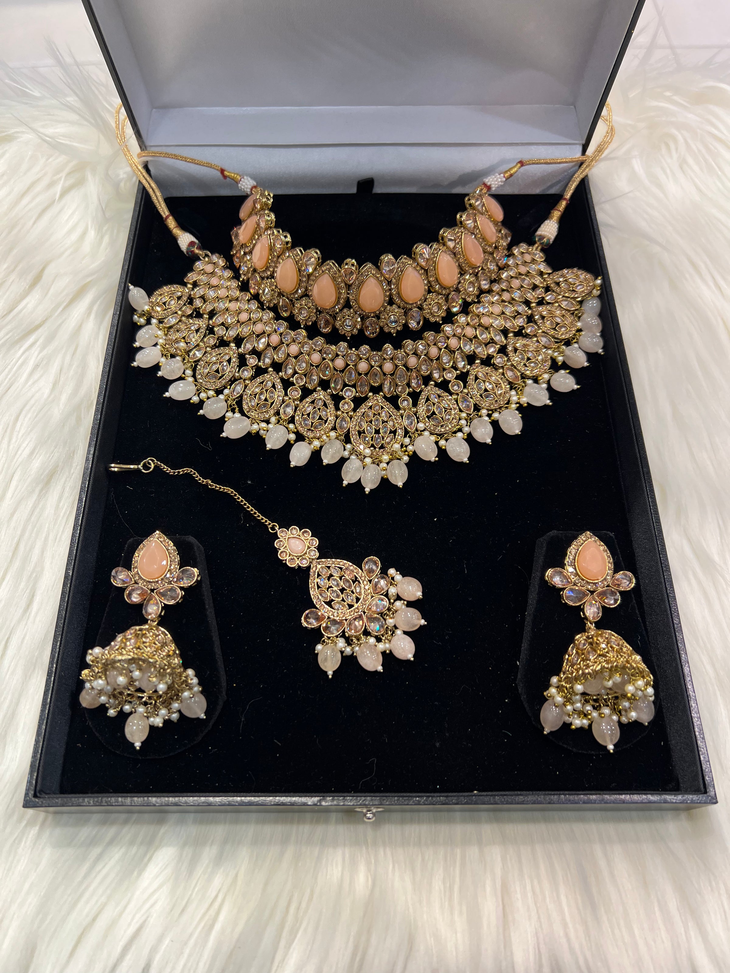 MYRA - Gold/Peach/Baby Blue