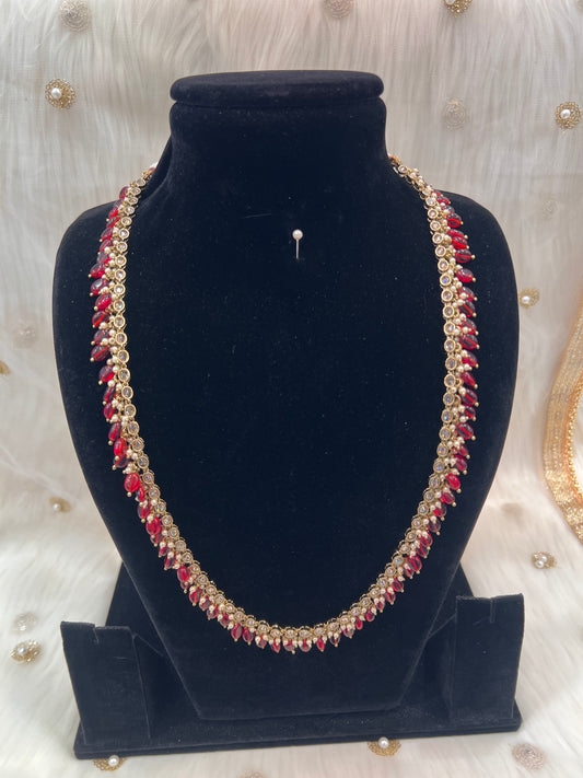 Champagne/Red Long Mala