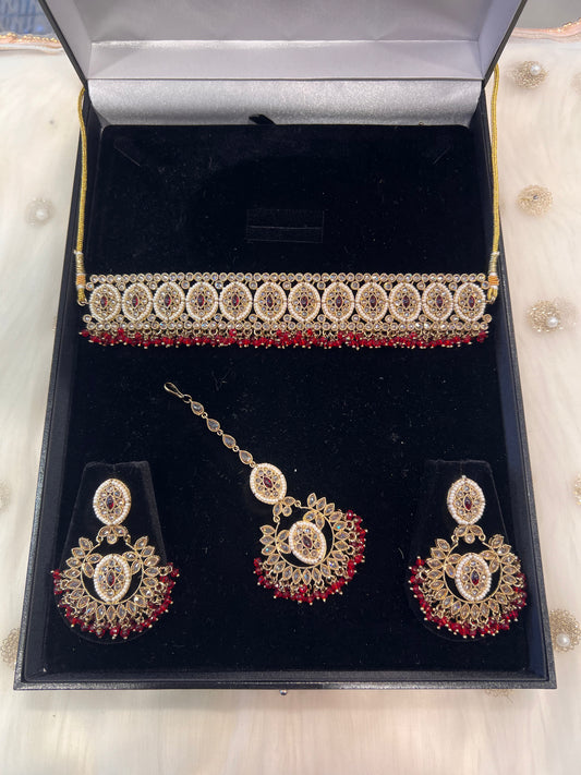 ZAINAB - Gold/Maroon