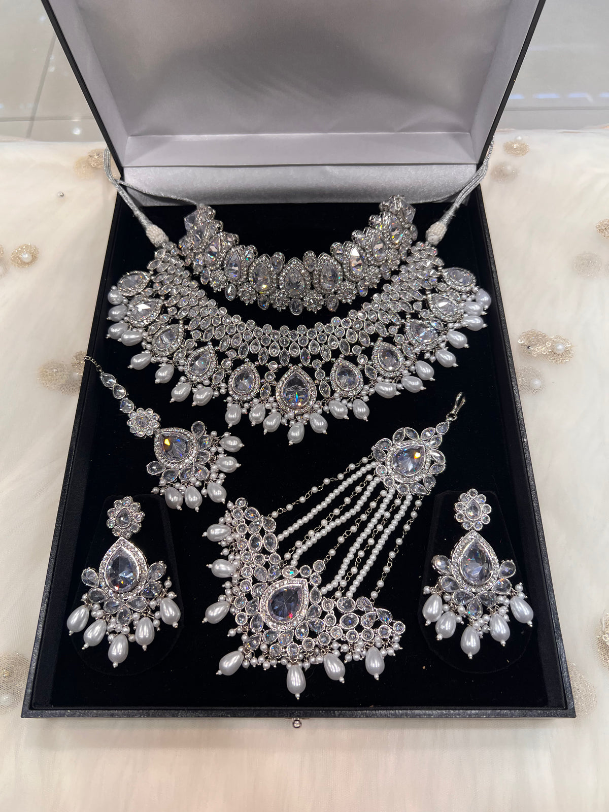 ALINA - Silver/Pearl