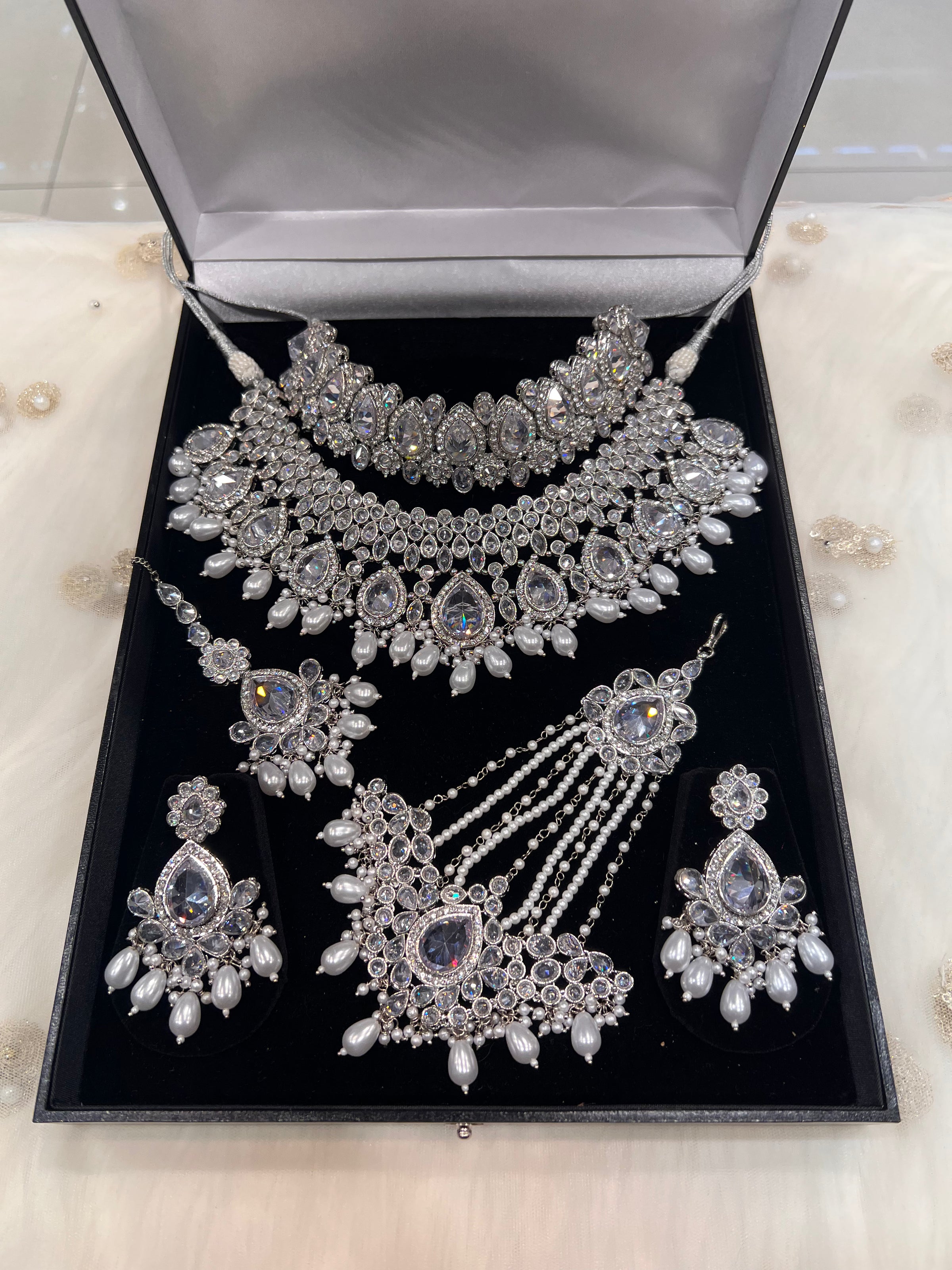 ALINA - Silver/Pearl