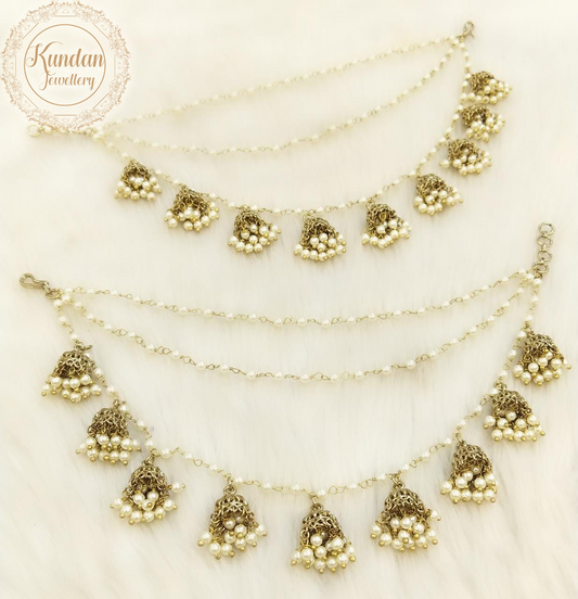 Jhumka Ear Chains - Pair