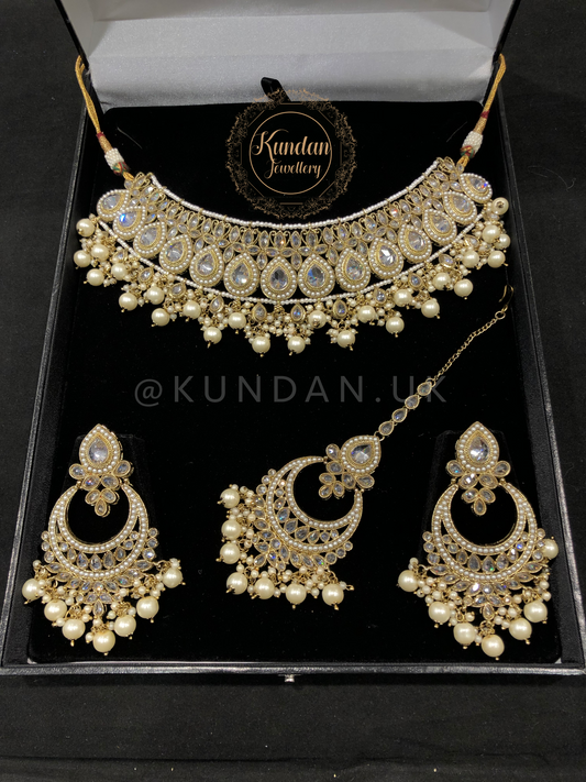 SAMIA - Gold & White