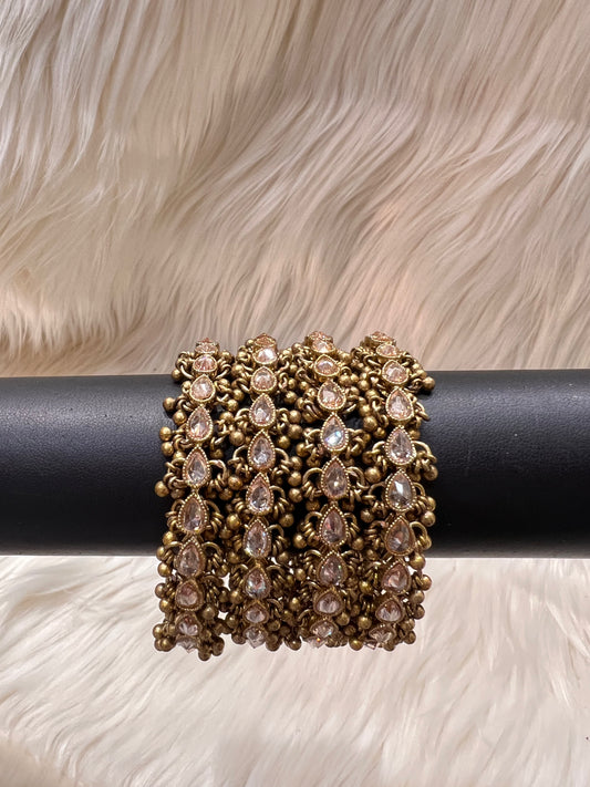 MEHAK Cluster Bangles - Gold/Metal